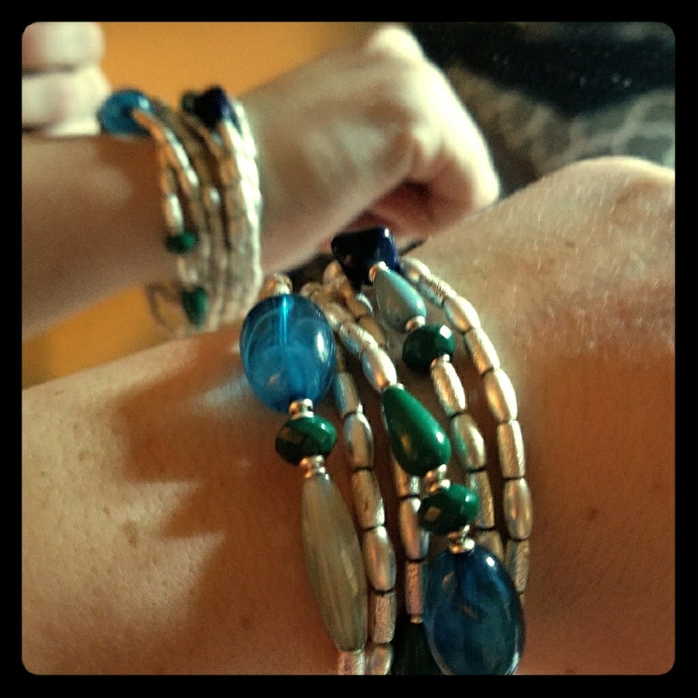 Boho stretchy bracelet set